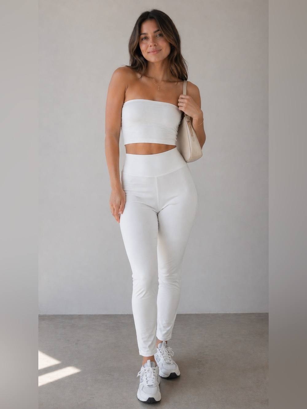 SHEIN White Scrunch Butt Leggings High Waist Lift Booty Sexy Fit